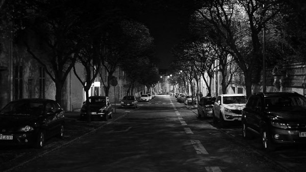 Straße in der Nacht