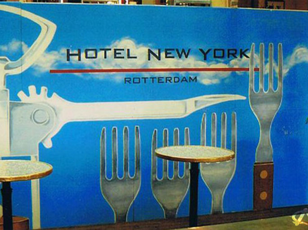 Hotel New York 2 Wand gesprüht sprayed